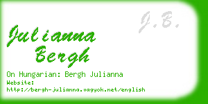 julianna bergh business card